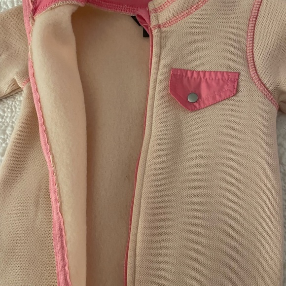 Eddie Bauer pink fleece lined one piece - Picture 4 of 4